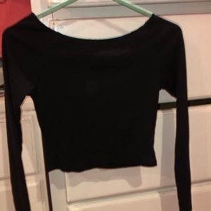 Black crop top